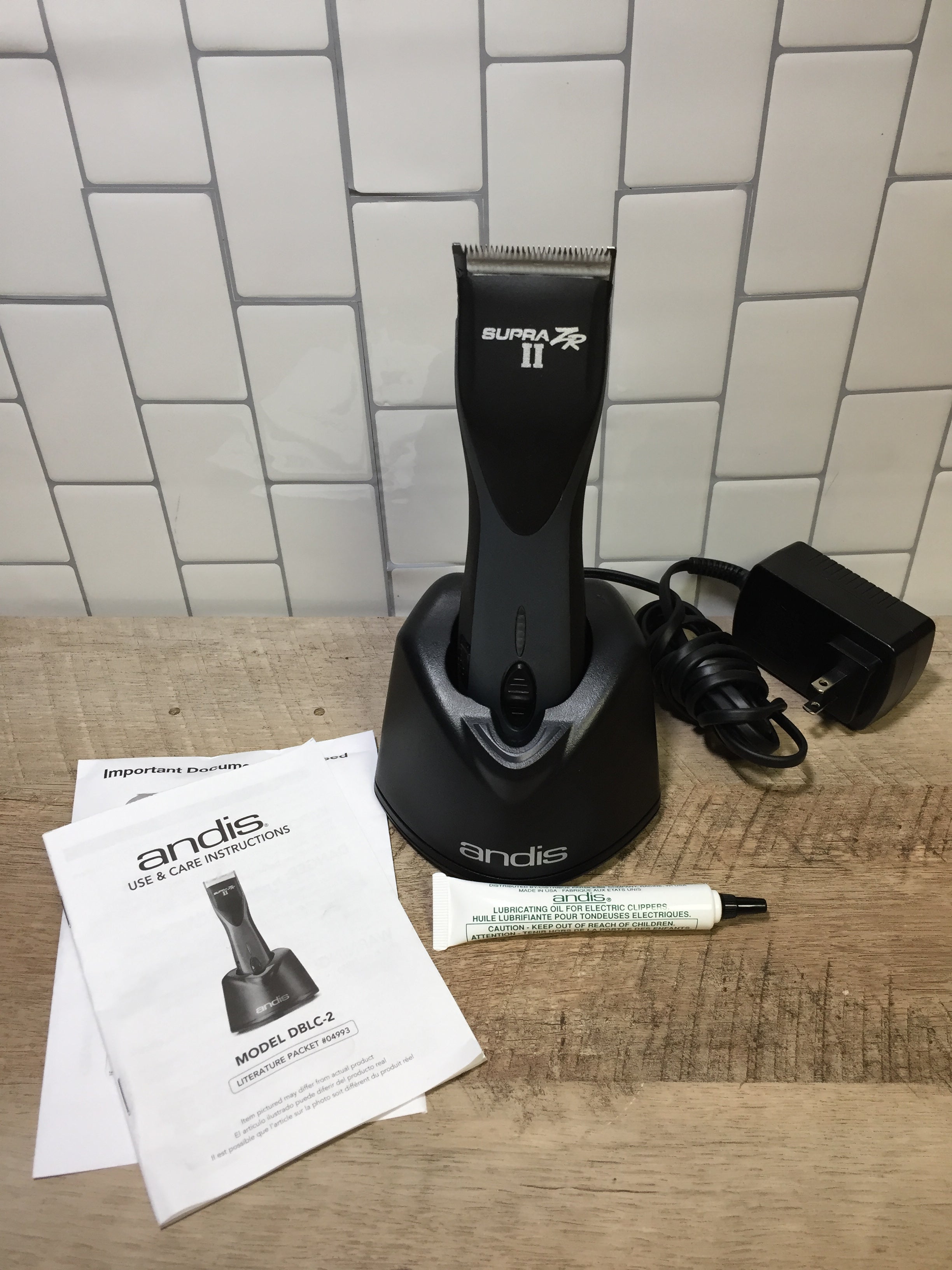 Andis Supra ZR II Cordless 5-Speed Detachable Blade Clipper Lithium Ion Battery (6979647045815)